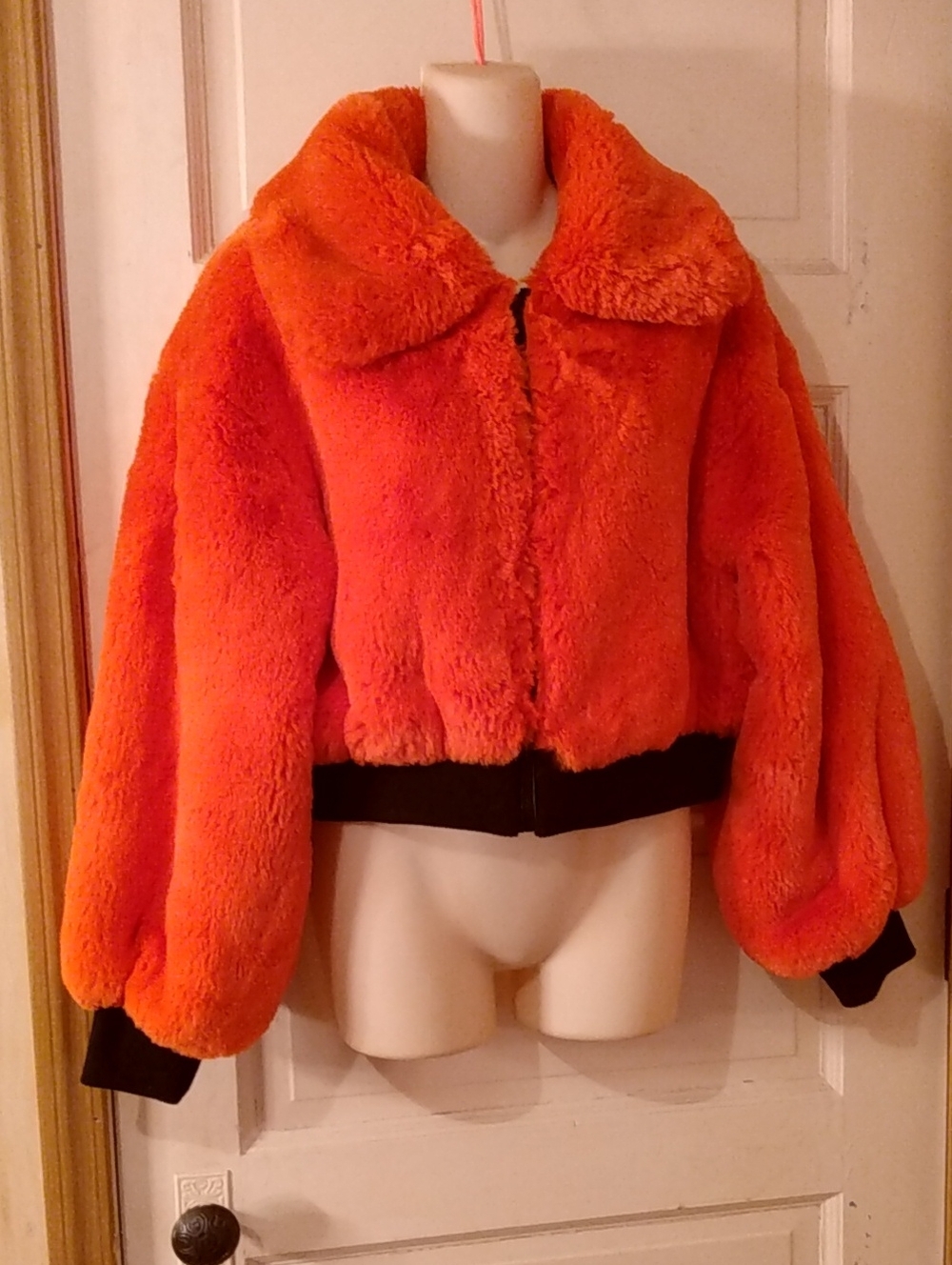 Super Soft Orange Teddy Bear Azalea Wang Coat Drew Street Elsbeth Streetwear